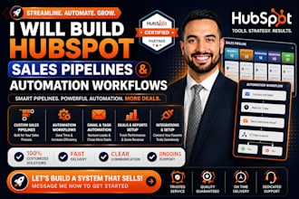 build hubspot sales pipelines and automation workflows