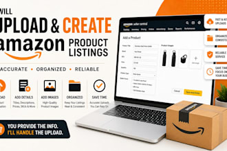 upload and create amazon product listings
