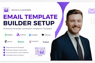 setup stripo beefree unlayer klaviyo email template builder