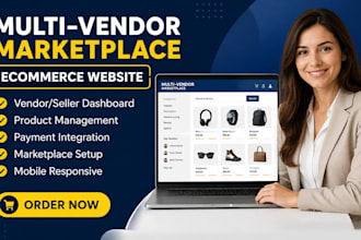 build multi vendor marketplace website or mullti vendor ecommerce website