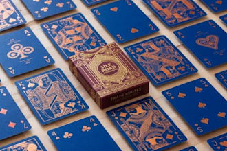 design custom playing card, card box illustration, 54 card deck, poker card art