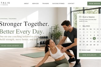 build squarespace fitness gym website personal trainer website and yoga booking