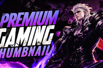 create a gaming thumbnail for youtube
