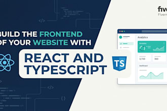 build the frontend of your website with react and typescript