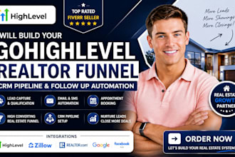 setup gohighlevel realtor funnel ghl automation highlevel real estate crm expert