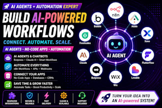 build n8n ai agent bubble adalo xano flutterflow lovable botpress