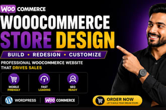 build ecommerce website and webshop with woocommerce online store, woocommerce