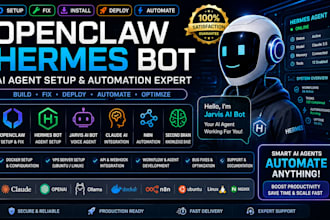 setup fix install openclaw hermes bot agent claude ai docker vps jarvis ai bot