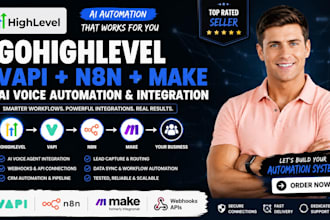 integrate gohighlevel vapi highlevel ai voice automation ghl n8n make automation