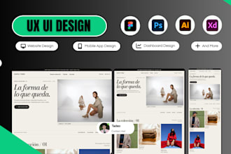 do UX UI design figma website design app design