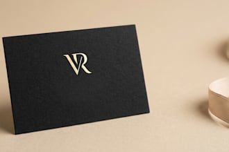 design a modern luxury logo and complete brand identity kit