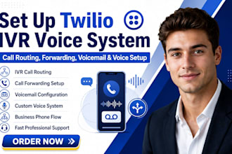 setup twilio ivr call routing forwarding voicemail and voice system