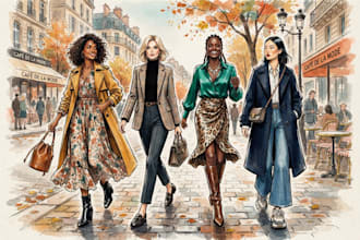 draw a fashion illustration