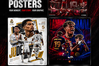 design professional sports posters and matchday graphics