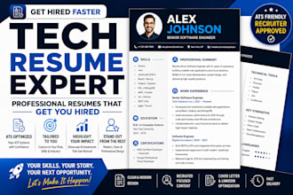 write and design a professional ats friendly resume or CV