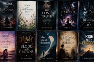 design true crime book cover and mystery thriller book cover amazon KDP