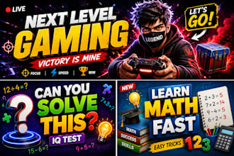 design a 3d youtube thumbnail