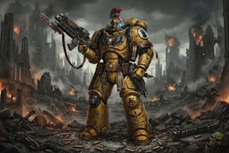 make warhammer 40k character art