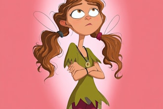 draw cute cartoon character