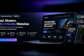 develop your next js business site