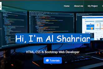 create a responsive HTML CSS bootstrap website