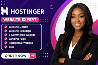 hostinger website design hostinger wordpress website redesign elementor divi SEO