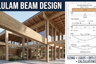 calculate and size glulam beams for your structural project