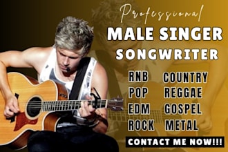 male country singer country vocals male pop singer country songwriter pop singer