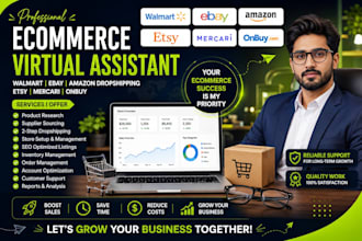 be your walmart dropshipping and wfs, virtual assistant