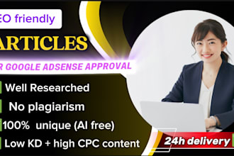 write SEO friendly article for google adsense approval