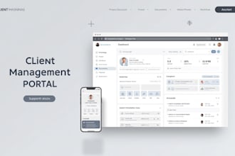 build secure client portal with login, documents, forms, and dashboard