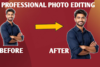 professional photo editing and retouching with before after