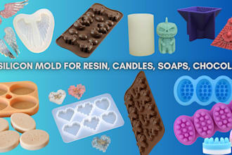 design custom 3d silicone molds for resin, soap, candle, chocolate and casting
