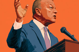 draw a political themed cartoon