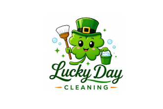 make awesome gorgeous four leaf clover logo in one day