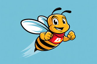 design unique mascot cartoon logo design, cartoon character