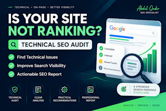 complete a technical SEO audit and fix website issues