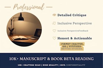 be your fast fantasy and dark romance beta reader with detailed reader report