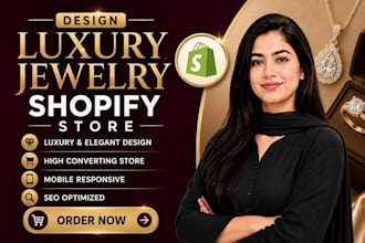 design a jewelry shopify store or jewelry website