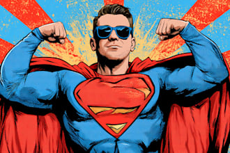 create custom cartoon avatar superhero character of yourself