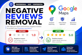 report and remove bad negative google maps business reviews damaging reputation