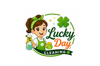 design wonderful excellent four leaf clover logo with unlimited revision