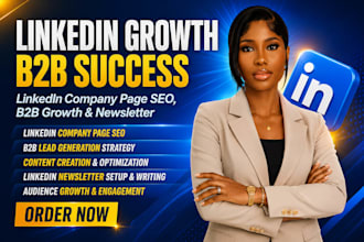 do linkedin company page SEO b2b growth newsletter