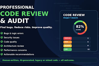 professionally review and audit your code for bugs and security issues