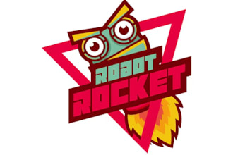 create unique typography style owl logo design