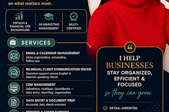 be your bilingual virtual assistant for CRM and admin support