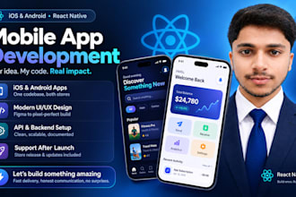build a native android and ios mobile app with react native