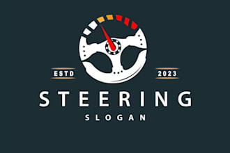 do automotive, racing motorsport steering wheel logo