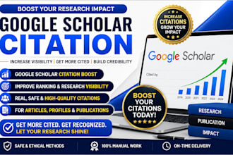 increase gs citations, write and publish research article in scopus writing