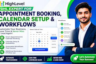 set up gohighlevel booking, calendars and workflows